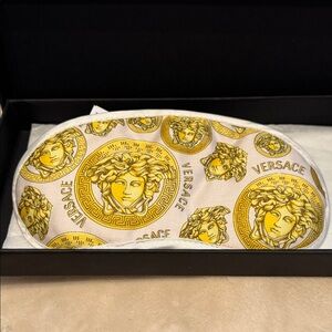 Versace Medusa Gold and Baby Pink Sleep Mask
